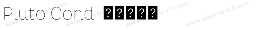 Pluto Cond字体转换